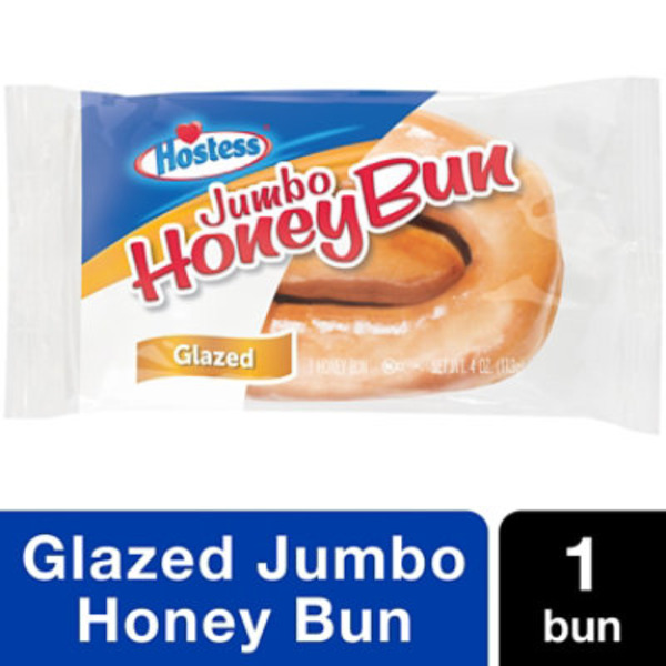 Hostess Jumbo Honey Bun, Glazed Snack