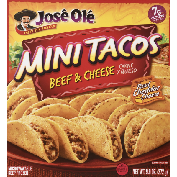 Jose Ole Beef & Cheese Mini Tacos (9.6 oz) Instacart
