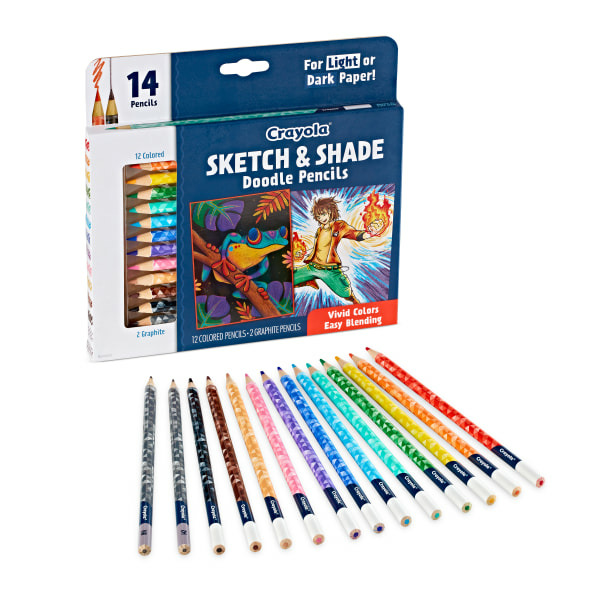 Crayola Sketch & Shade Doodle Pencils