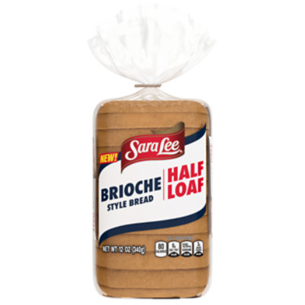 Sara Lee Brioche, Bread, Half Loaf, Sandwich Bread, 12 oz