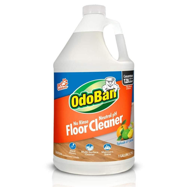 Odoban 1 Gal. No Rinse Neutral Ph Floor Cleaner, Concentrated Hardwood And Laminate Floor Cleaner, Streak Free