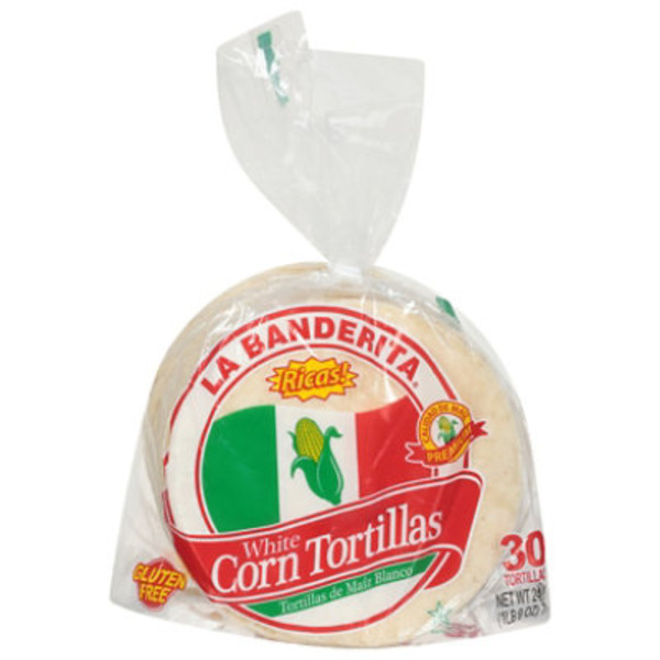 La Banderita White Corn Tortillas