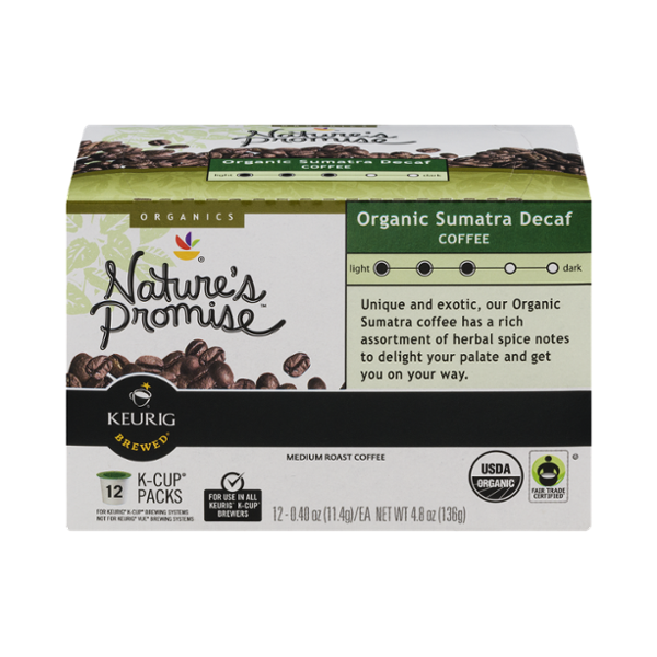 Nature's Promise Organic Coffee Sumatra Decaf 12 CT (0.4 oz) from