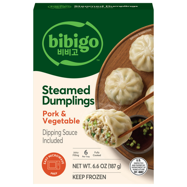Bibigo Frozen Pork & Vegetable Steamed Dumplings