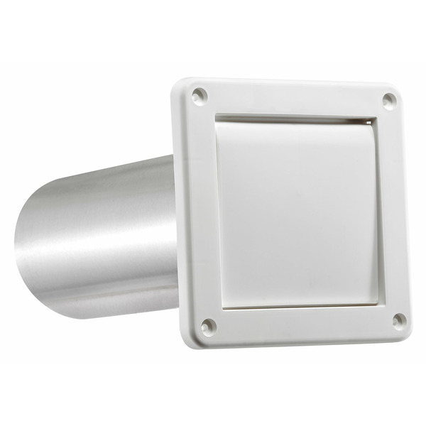 Lambro 4-in Dia Plastic Louvered Dryer Vent Hood