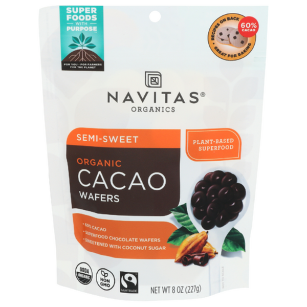 Navitas Organics Organic Semi-Sweet Cacao Wafers