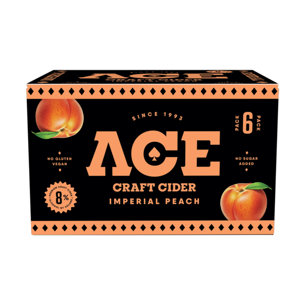 ACE Imperial Peach Cider Same-Day Delivery | Binny's Beverage Depot
