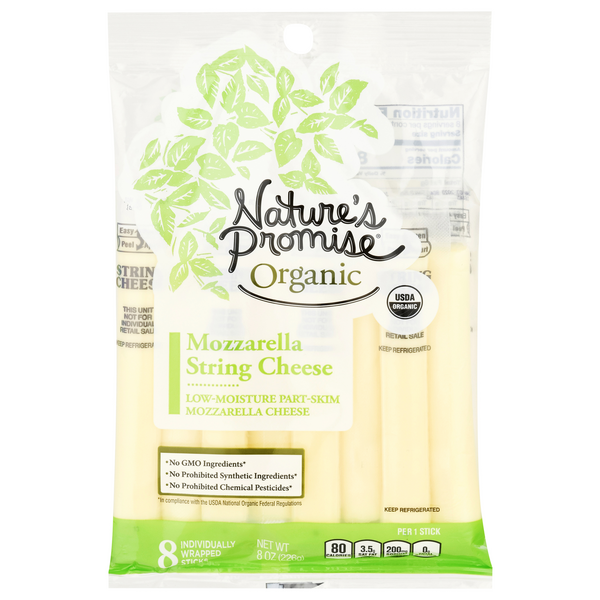 Hannaford Supermarket Nature's Promise Organic Mozzarella Low-Moisture ...