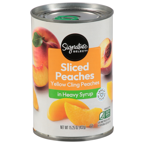 Signature SELECT Peaches, in Heavy Syrup, Yellow Cling, Sliced