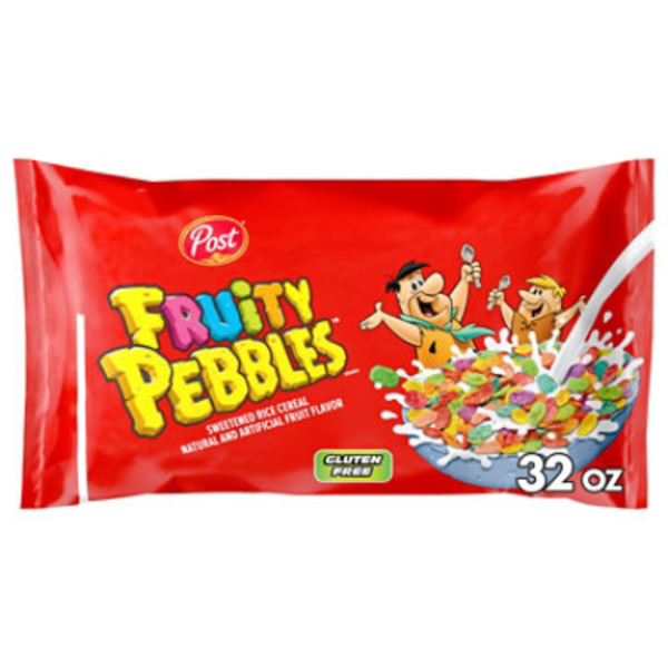Post Fruity PEBBLES Breakfast Cereal, Gluten Free
