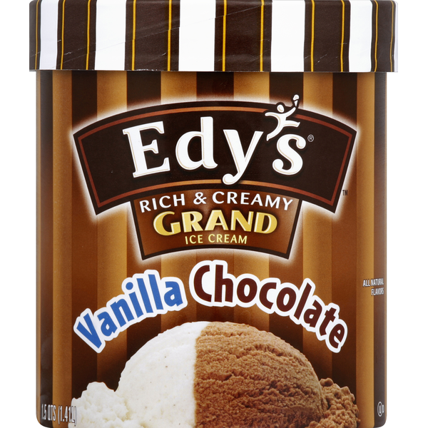 edy EDY'S Vanilla & Chocolate Ice Cream Same-Day Delivery | Food Bazaar