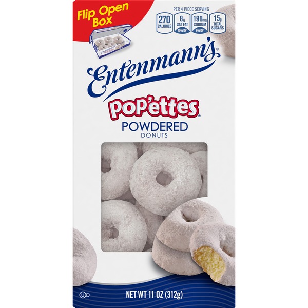 Entenmann's Pop'ettes Powdered Donuts (11 oz) Instacart