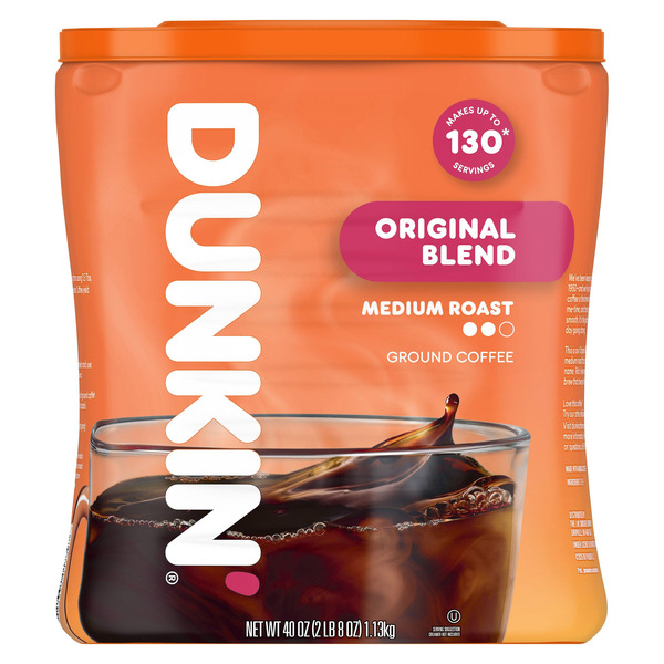 Dunkin' Donuts Original Blend Coffee, Medium Roast, Ground, 40 oz