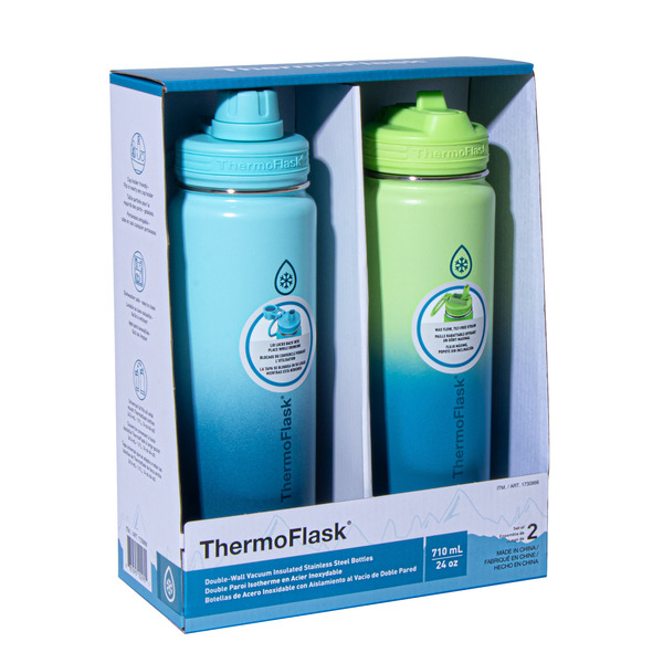 ThermoFlask Water Bottles 2 x 24 oz