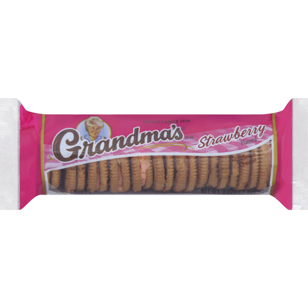 Grandma's Cookies, Sandwich Creme, Strawberry Same-Day Delivery or