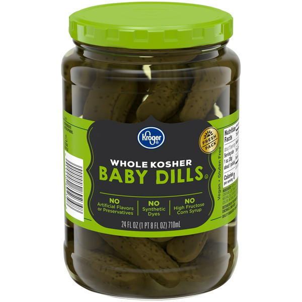 Kroger Kroger Whole Kosher Baby Dill Pickles SameDay Delivery or