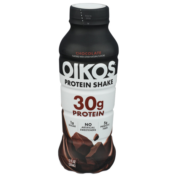 Oikos Protein Shake, Chocolate, 30g Protein, 12 fl oz Same-Day