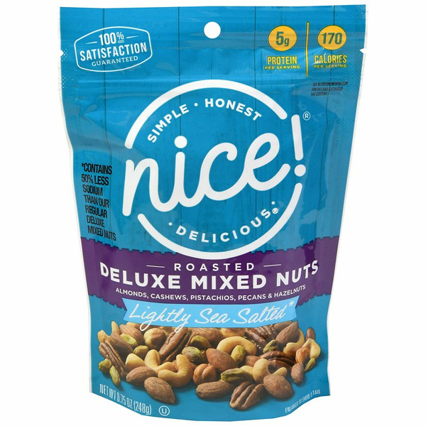Walgreens Nice! Lightly Sea Salted Roasted Deluxe Mixed Nuts SameDay