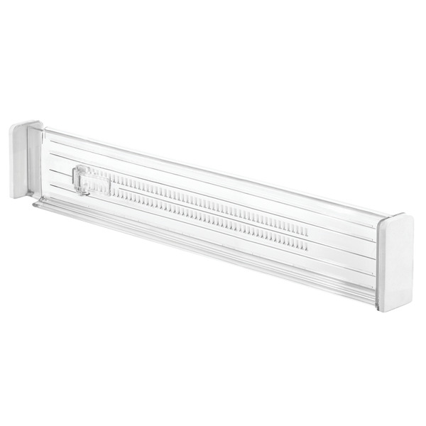 iDesign Linus Expandable Drawer Dividers - Clear - 13-20" x 4" h