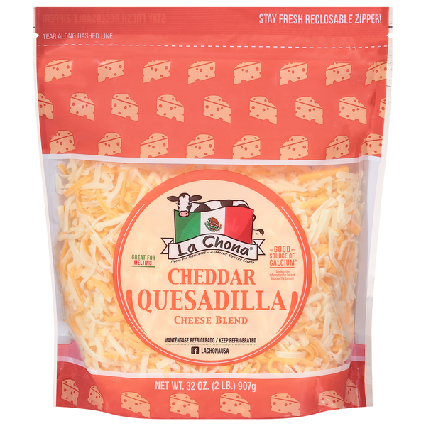 La Chona Cheese Blend, Cheddar Quesadilla