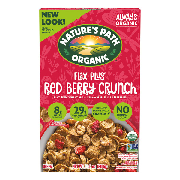 Nature's Path Flax Plus Red Berry Crunch Cereal
