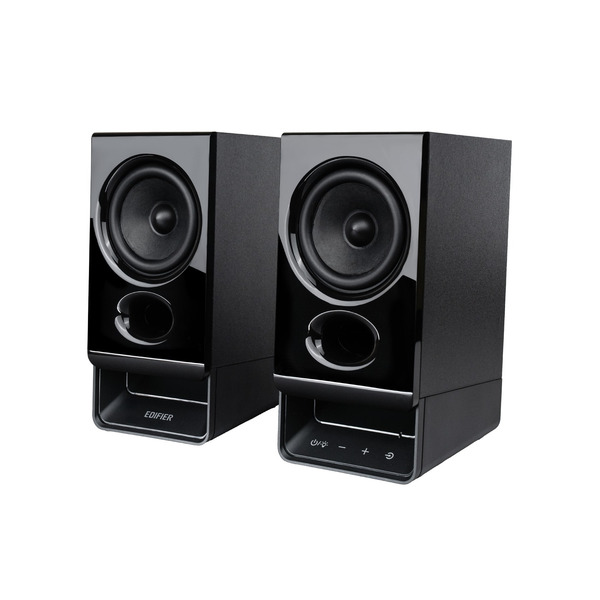 Edifier R20BT Bluetooth 6.0 Computer Speakers With 2.75 in Drivers, Touch Controls, AUX & USB-C Inputs & Ambient Light - Black