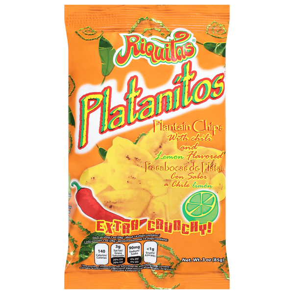 RIQUITAS Chili And Lemon Falvoved Plantain Chips