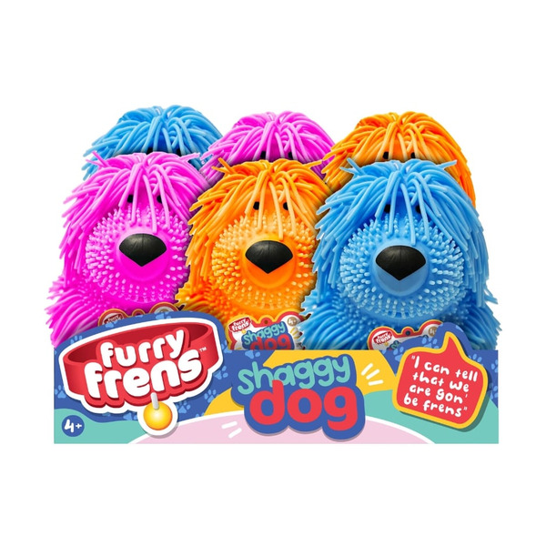 JA-RU Squishy Shaggy Furry Friends Dog Fidget Toy Same-Day