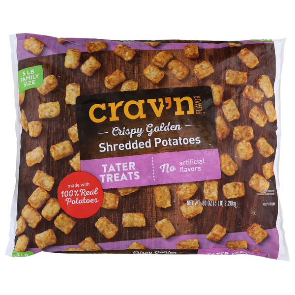 Crav'n Flavor Potato Tater Treats 5 Lb Same-Day Delivery or Pickup