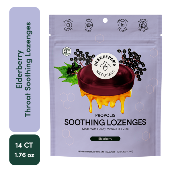 Beekeepers B. Soothed Elderberry Lozenges Same-Day Delivery or