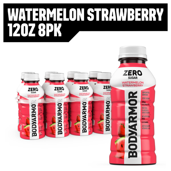 BODYARMOR Watermelon Strawberry Zero Sugar Sports Drink Bottles