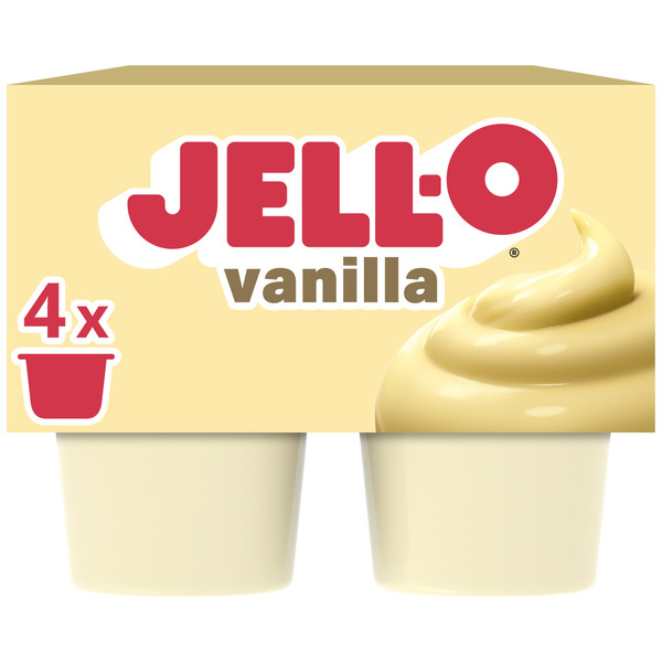 Jell-O Original Vanilla Refrigerated Pudding Cup Snacks Same-Day