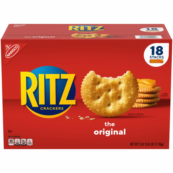 Ritz Crackers, 61.65 oz, 18-count