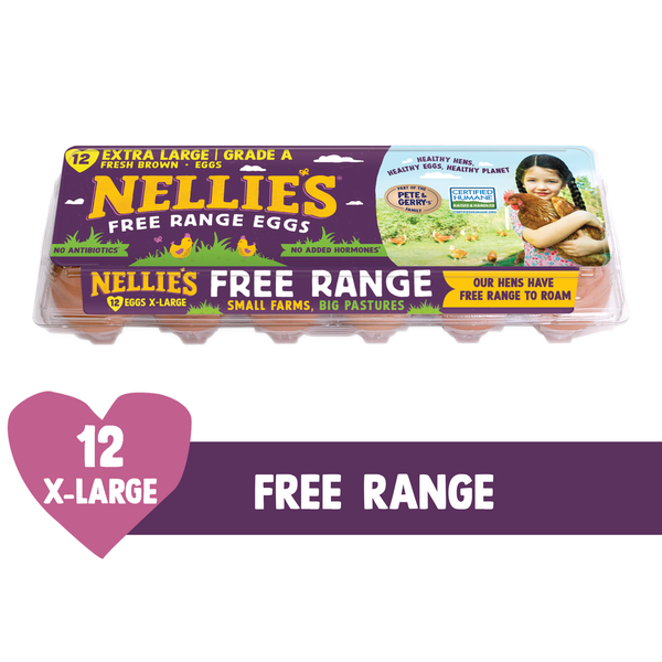 Nellies Free Range Extra Large Brown Eggs