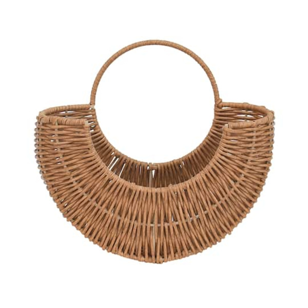 Ashland Faux Rattan Hanging Arch Basket