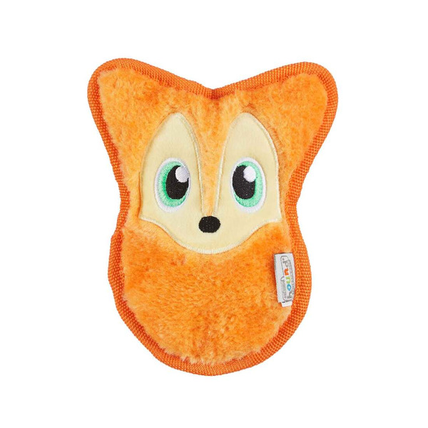 Outward Hound Fox Invincibles Squeaky Stuffing-Free Plush Dog Toy