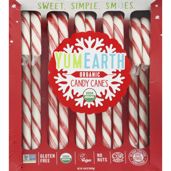 YumEarth Candy Canes, Organic (10 each) Instacart