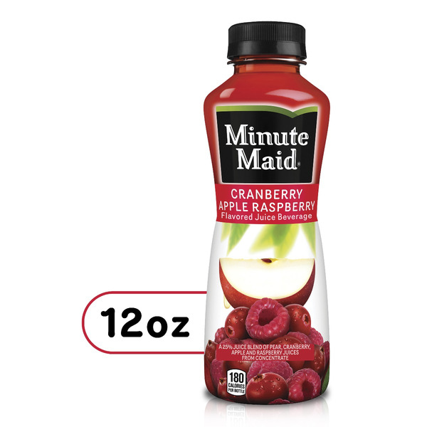 Minute Maid Cranberry Apple Raspberry Bottle, 12 fl oz