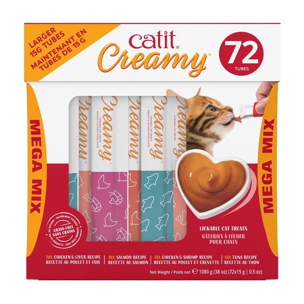Catit Creamy Lickable Treats Mega Mix Tubes