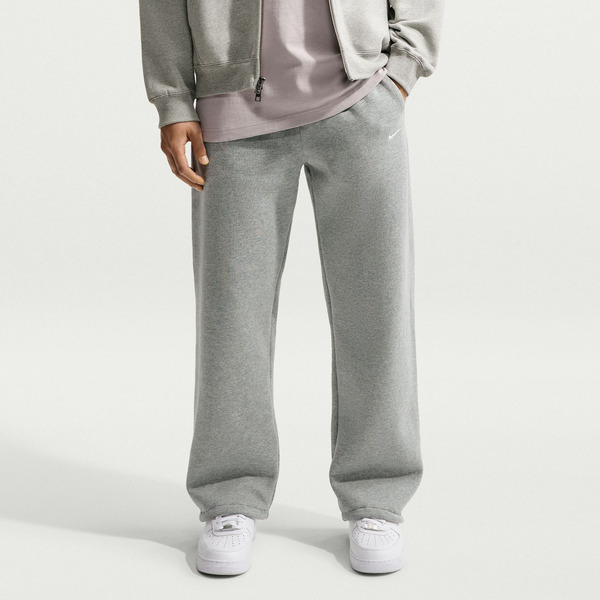 Nike Men's Solo Swoosh Fleece Bungee Pants, M - Dark Grey Heather