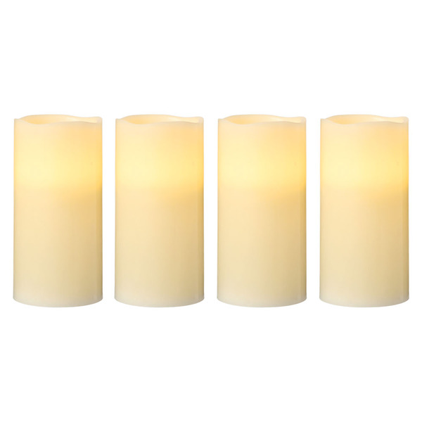 Merry Moments Unscented Flameless LED Candle Set - Ivory Same-Day