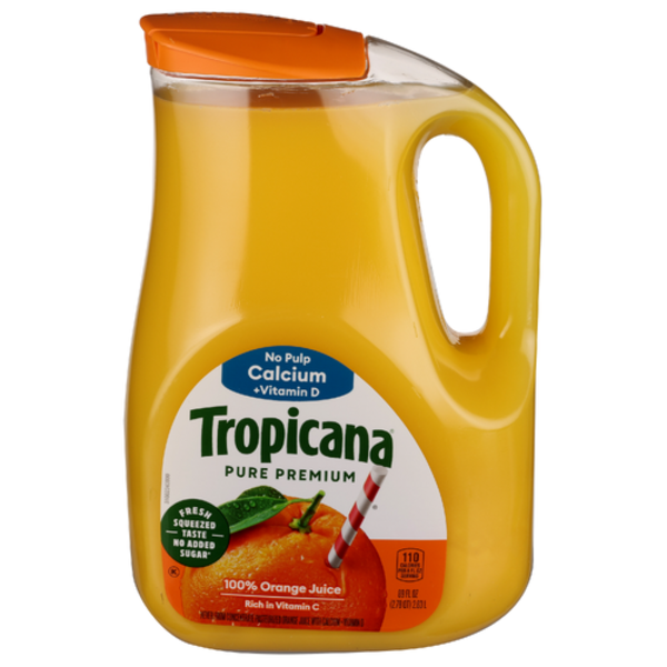 Tropicana No Pulp Orange Juice with Calcium