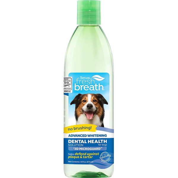 Tropi Clean Fresh Breath Advanced Whitening Dental Health Solution for Dogs