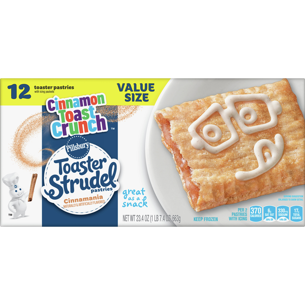 Pillsbury Toaster Pastries, Cinnamania, Cinnamon Toast Crunch, Value