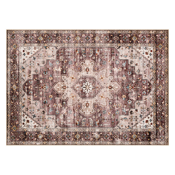 ALDI Huntington Home Traditional Washable Area Rug, 5ft x 7ft Dusty