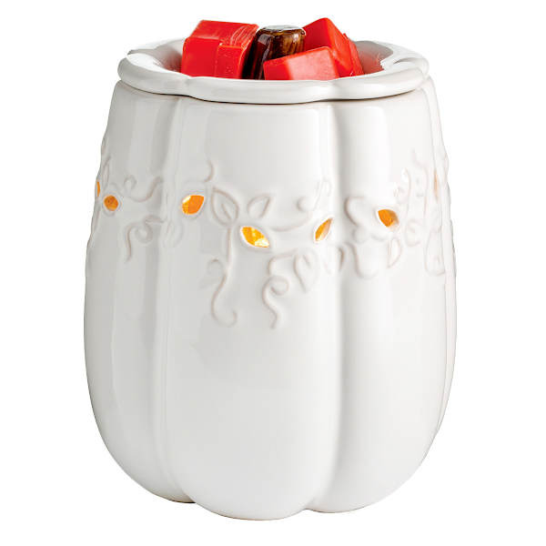 White Pumpkin Illumination Candle Warmer