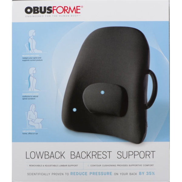 Obusforme Lowback Backrest Support Same-Day Delivery | Rexall