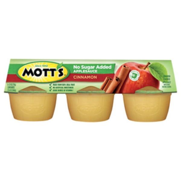 Mott's No Sugar Added Cinnamon Applesauce