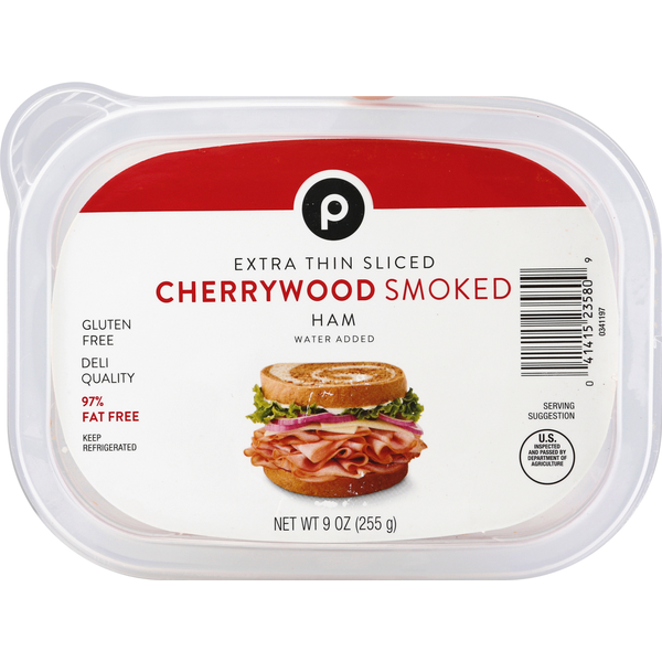 Publix Ham, Cherrywood Smoked, Extra Thin Sliced (9 oz) Instacart