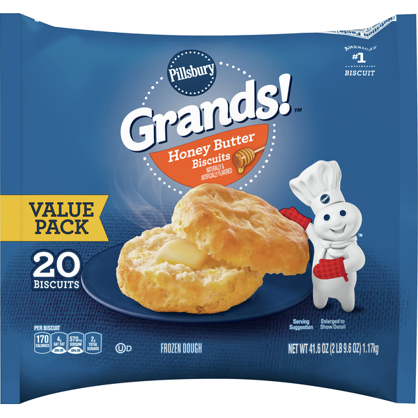 Pillsbury Biscuits, Honey Butter, Value Pack (20 each) Instacart